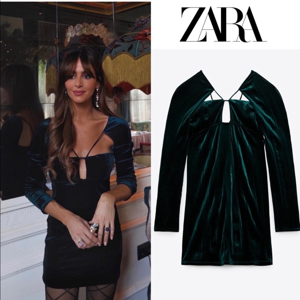 NWT zara Velvet dress